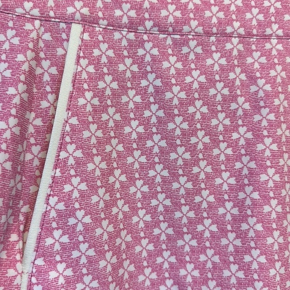 Vineyard Vines Performance Polyester Spandex Pink&White Printed Skort Skirt Sz 6 - Picture 2 of 10
